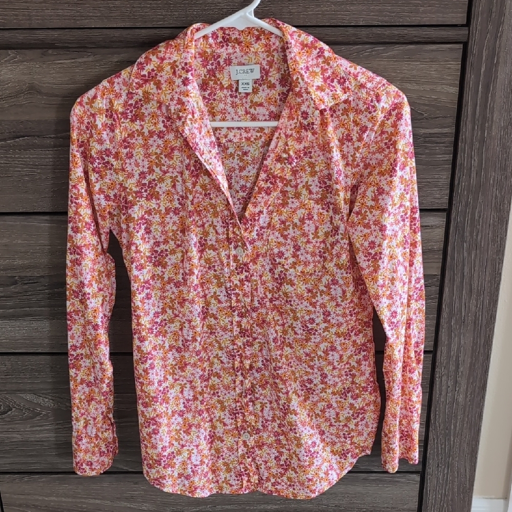 J.Crew Floral Button-Up Shirt